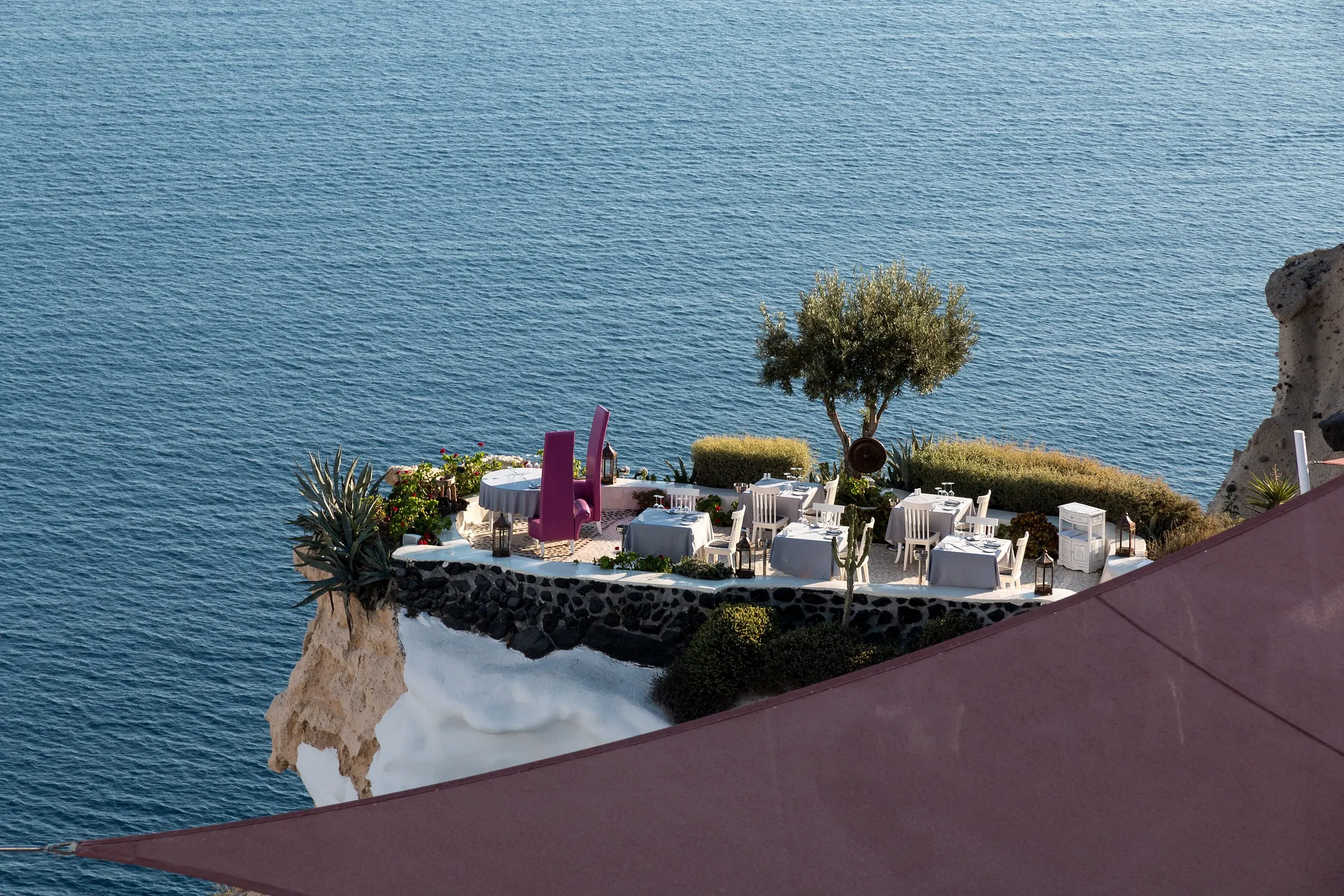 Terrace above the sea