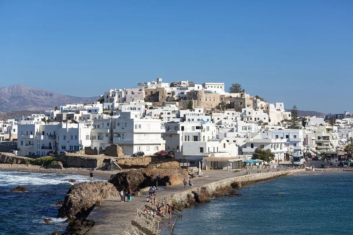 Beaches below the old town
