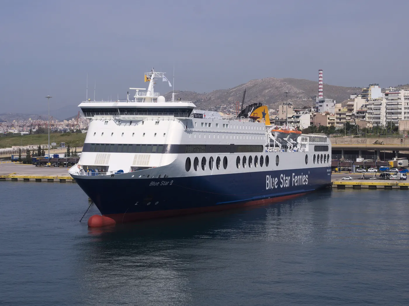 Ferry in port
