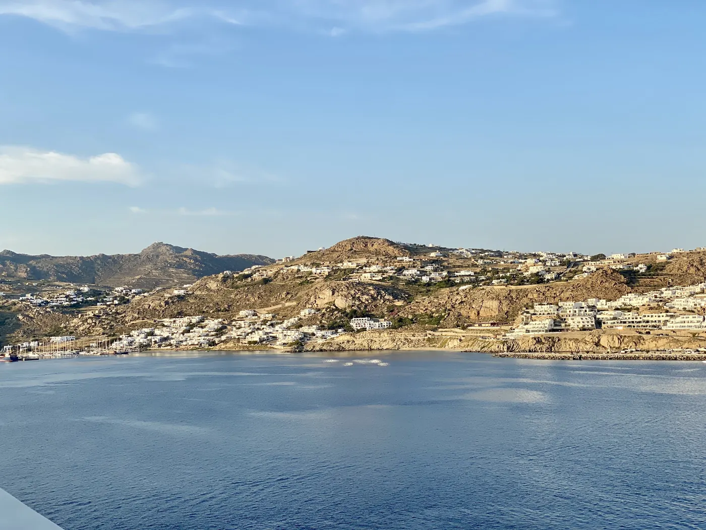 Island coastline from the air